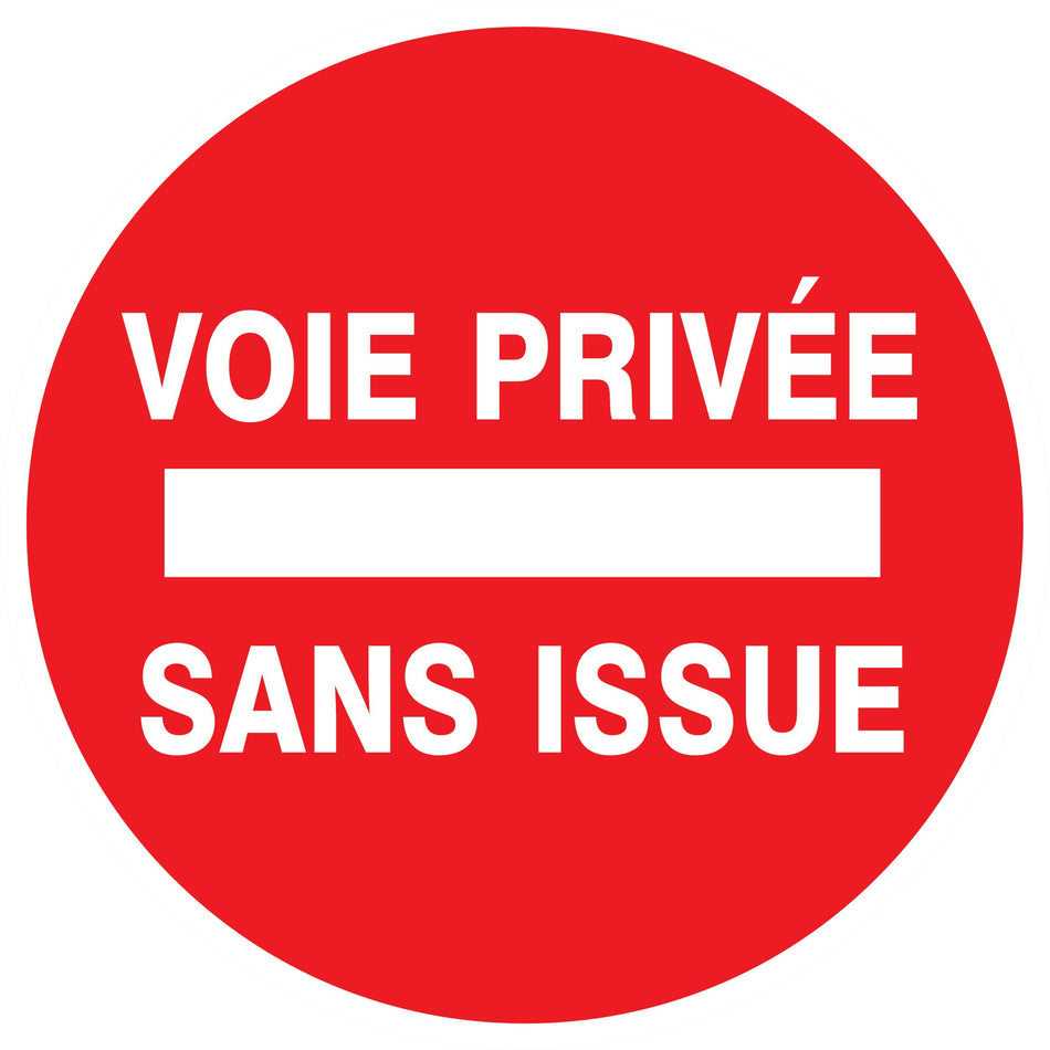 VOIE PRIVEE SANS ISSUE D.300MM