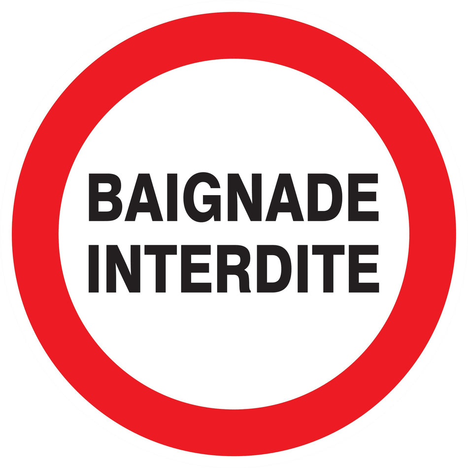 BAIGNADE INTERDITE D.300