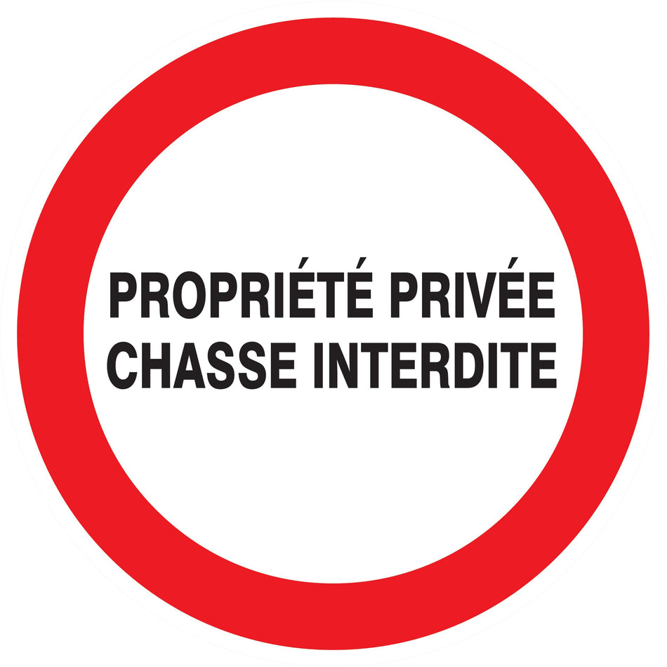 PROPRIETE PRIVEE CHASSE INTERD