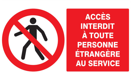 INTERDIT AUX PERSONNES ETRANGE - Photo 1