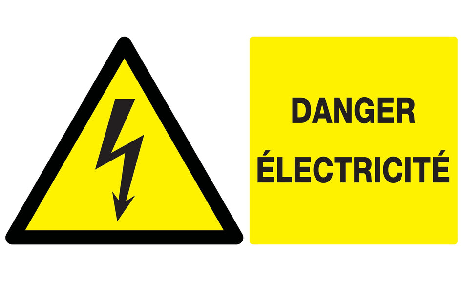 DANGER ELECTRIQUE 330X200MM