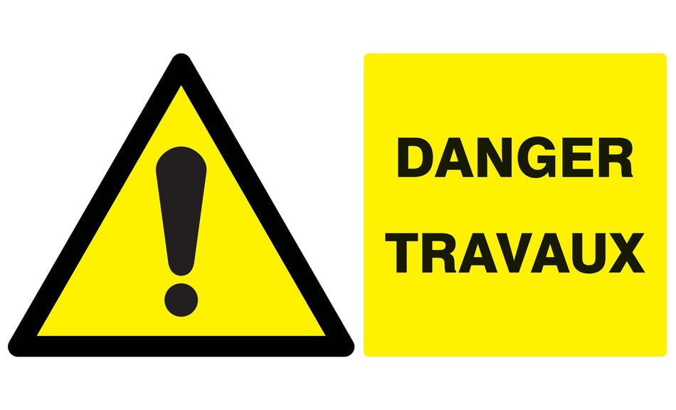 DANGER TRAVAUX 330X200MM