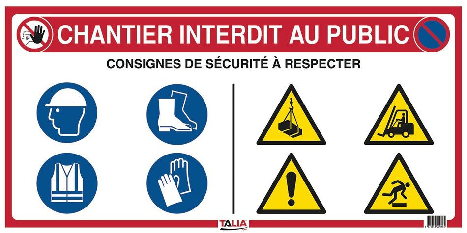 PANNEAU DE CHANTIER 10 EN 1   800X400MM