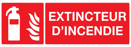 PANNEAU EXTINCTEUR D'INCENDIE - 330 X 120 MM - Photo 1