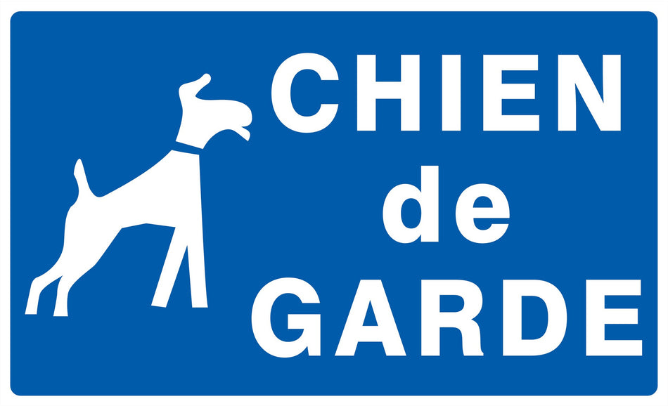 CHIEN DE GARDE 330X200MM