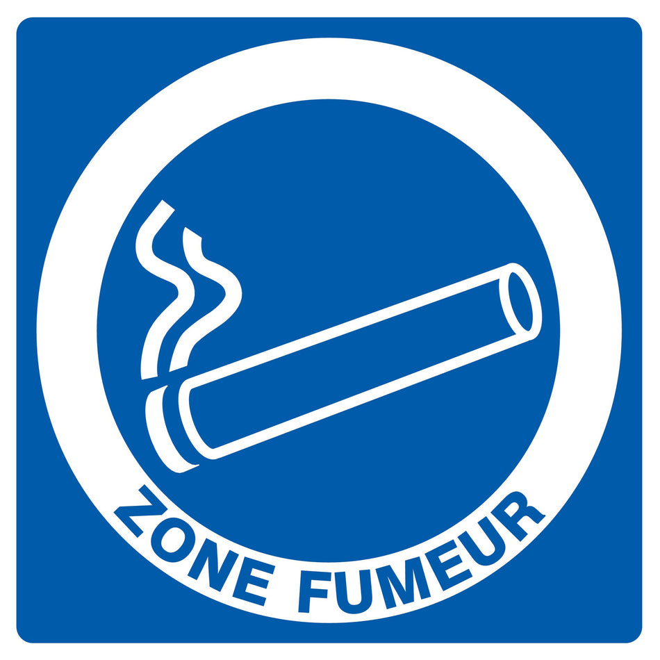 PANNEAU ZONE FUMEUR - 200 X 200 MM