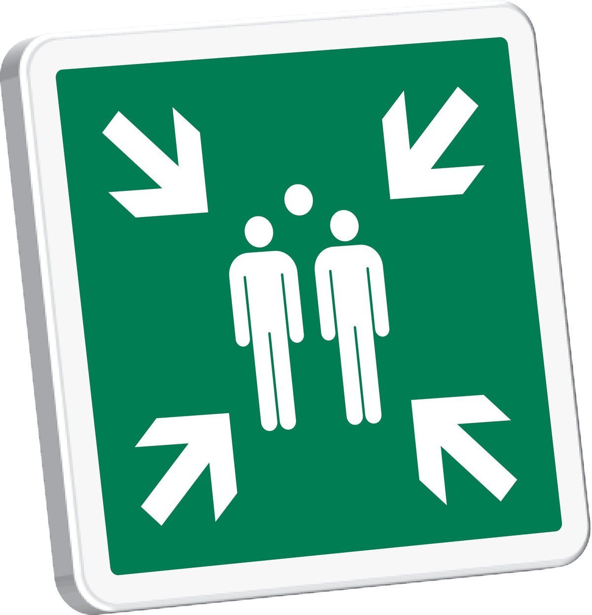 POINT DE RASSEMBLEMENT 500X500EN ISO 7010 - Photo 1