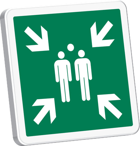 POINT DE RASSEMBLEMENT 500X500EN ISO 7010 - Photo 1