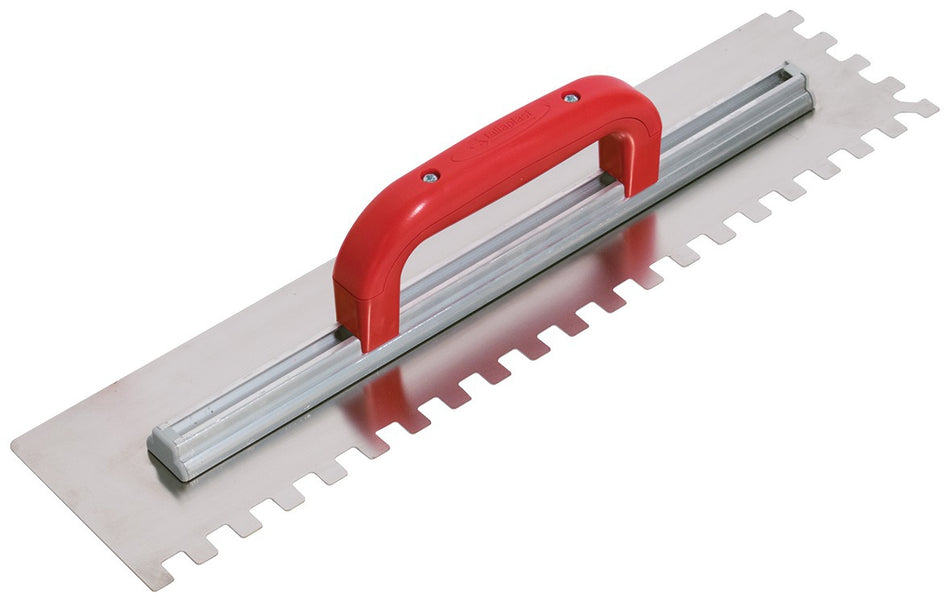 PLATOIR A COLLE DENTS 12x12MM INOX 49X12CM