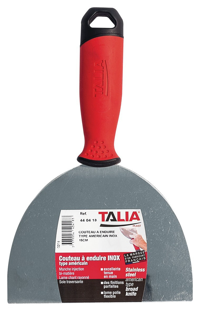 COUTEAU A ENDUIRE INOX 150 MM