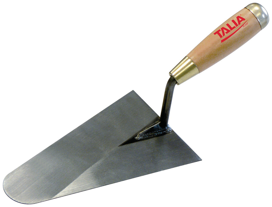 TRUELLE LISSEUSE BOUT ROND SOUDEE 20CM MANCHE BOIS
