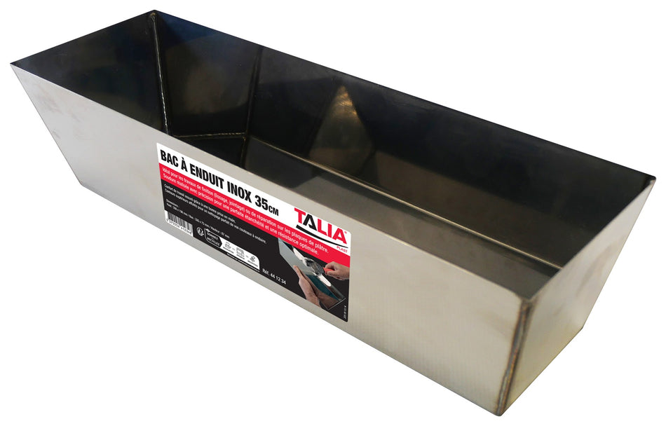 BAC A ENDUIT INOX 350X106MM