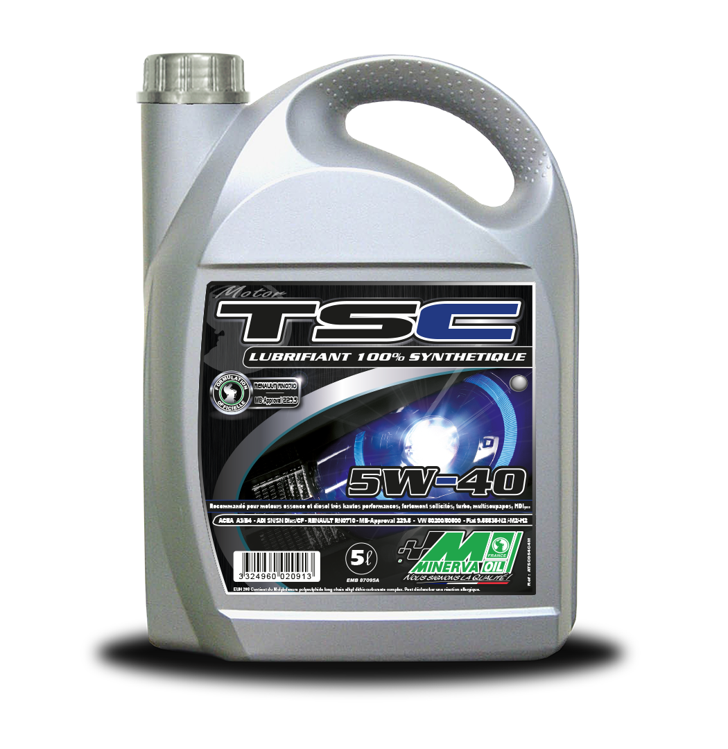 MINERVA TSC SYNTHESE 5W40 5L - Photo 1